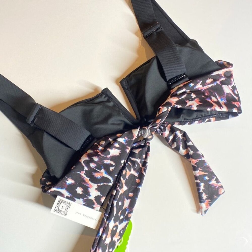 NWT SANCTUARY Animal Print Women's Bikini Top, size Medium - Picture 4 of 8